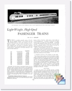 15) Light-Weight, High-Speed Passenger Trains * (7 Slides)